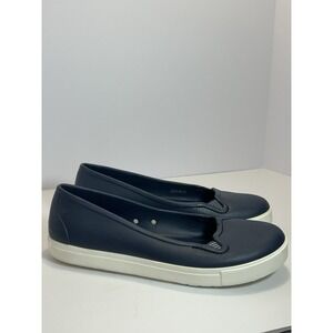 Crocs Citilane Navy Blue Ballerina Round Toe Sz 11 Flats